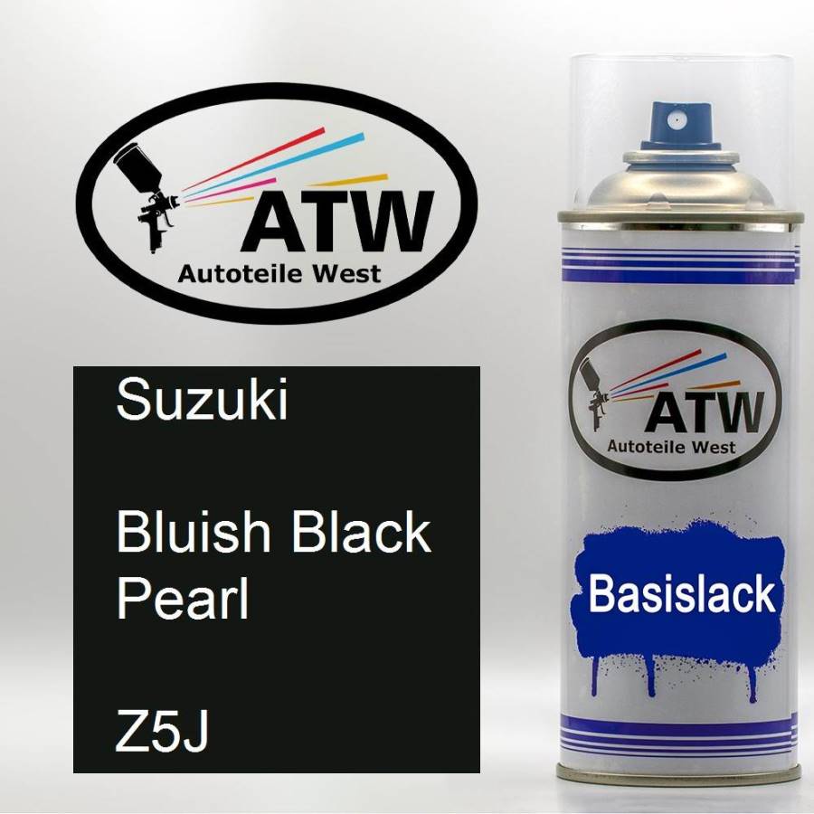 Suzuki, Bluish Black Pearl, Z5J: 400ml Sprühdose, von ATW Autoteile West.